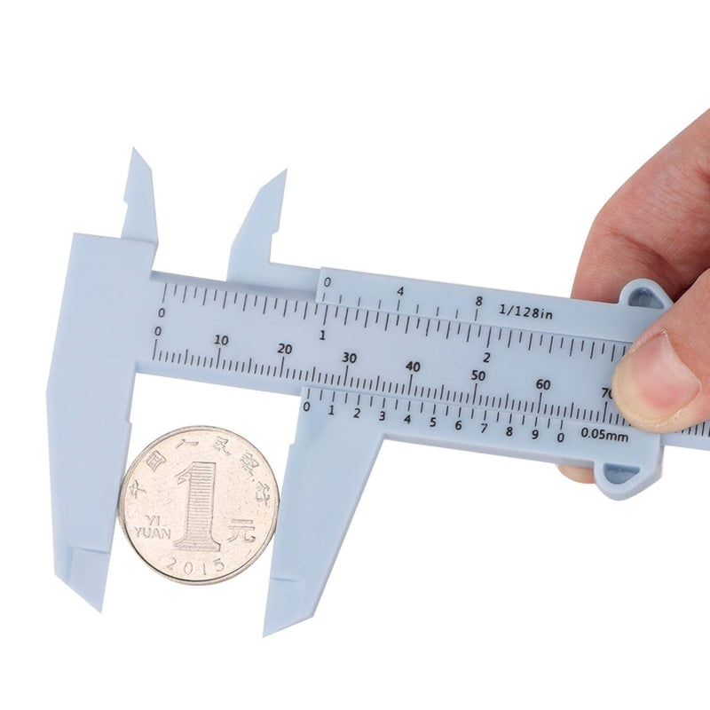 150 mm Eyebrow Ruler, Double Scale Calliper Ruler, Plastic Caliper, Positioning, Eyebrow Ruler, Micrometer, for Permanent Make-Up, Tattoo, Eyebrow Line, Lip