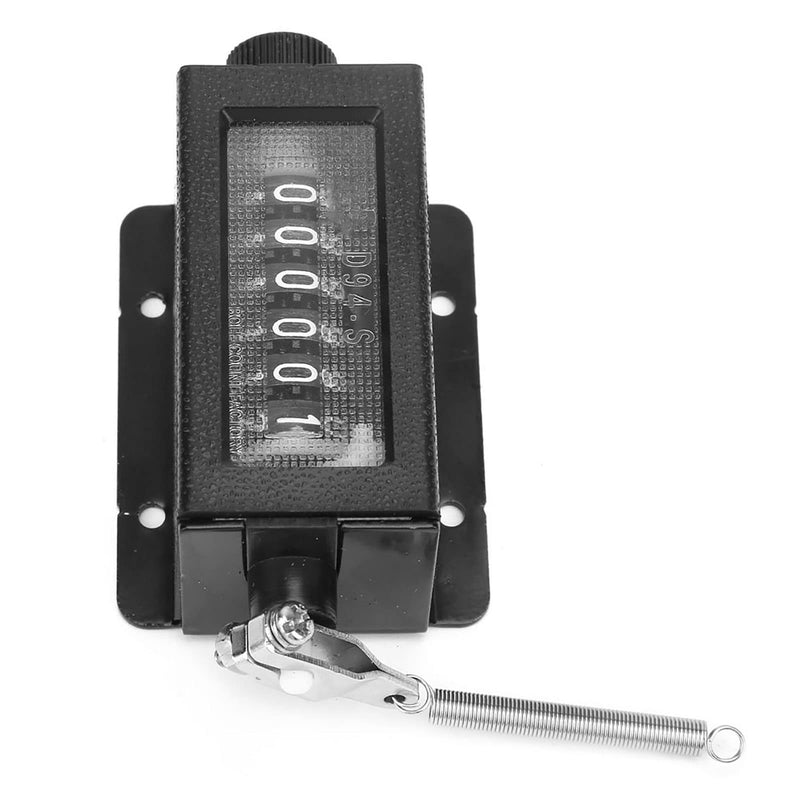 [Australia - AusPower] - Mechanical Counter, D94-S 0-999999 6-Digit Mechanical Resettable Rotary Counter, Manual Hand Drag Stroke Counter, Punch Counter 