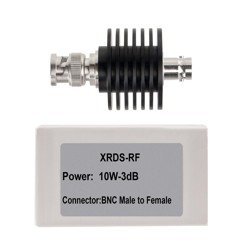 [Australia - AusPower] - XRDS -RF 10W 3dB BNC Male to Female Coaxial RF Attenuator, 50 Ohm, Signal Reduction, Testing & Telecommunications 