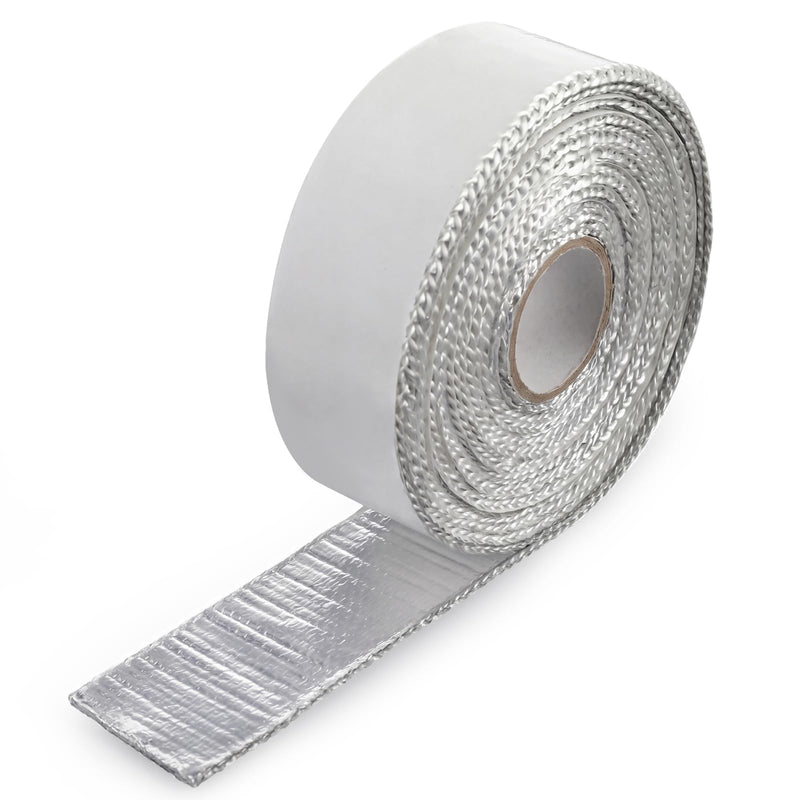 Heat Shield Tape Self-Adhesive Aluminum Fiberglass Heat Barrier(up to 400f) Reflects up to 90% Radiant Thermal 1.5''x 16.4' Roll Use for Racing Modified Car Engine Thermal Protection 1.5" X 16.4'