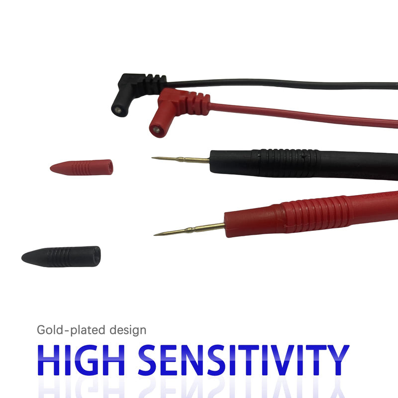 [Australia - AusPower] - Multimeter Probes 1000V10A Digital Multimeter Test Leads and 2PCS Crocodile Clips 