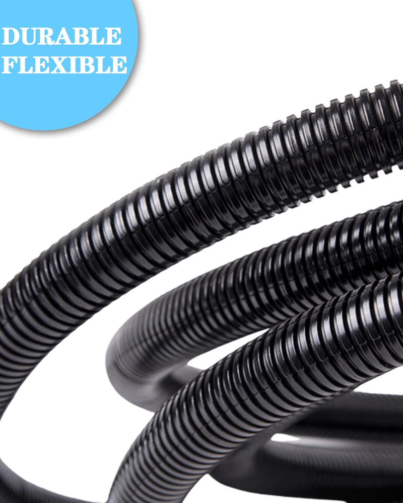 [Australia - AusPower] - 1/4 Inch Wire Loom Split Tubing - 16.5ft Cord Protector Electric Wires Covers, Automotive Wire Flexible Conduit, Plastic Wire Cover 1/4"-16.5ft 
