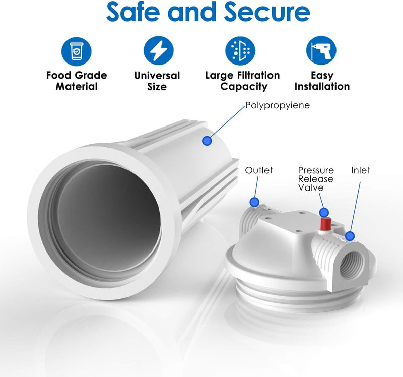[Australia - AusPower] - SimPure DB1025 (Not for DB10P & DB10C) O Ring Replacements, Seals, Gaskets, Whole House Water Filter Housing Standard 10"X2.5" (3 Pack) 