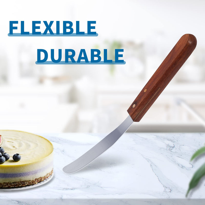 [Australia - AusPower] - Annhua Dental Alginate Spatula 8" Dental Mixing Spatula Stainless Steel, Lab Spatula Tools for Mixing Stone, Plaster, Impression Material, Powders and Alginate 