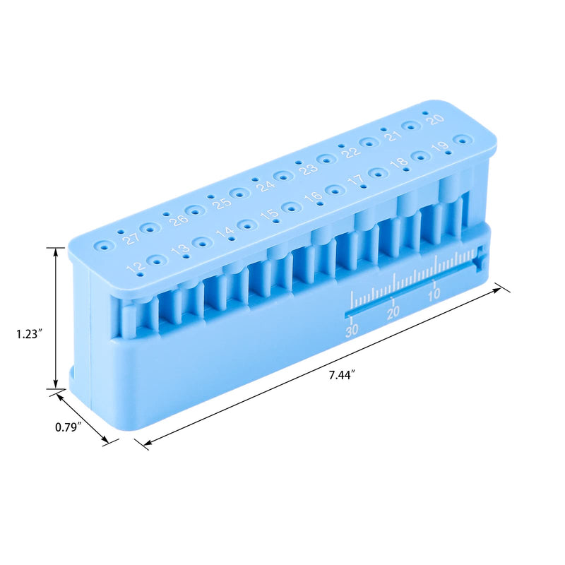 [Australia - AusPower] - JMU Dental Endodontic Measuring Tools Holder Autoclaveable Endo Files Block Measuring Instrument Ruler 