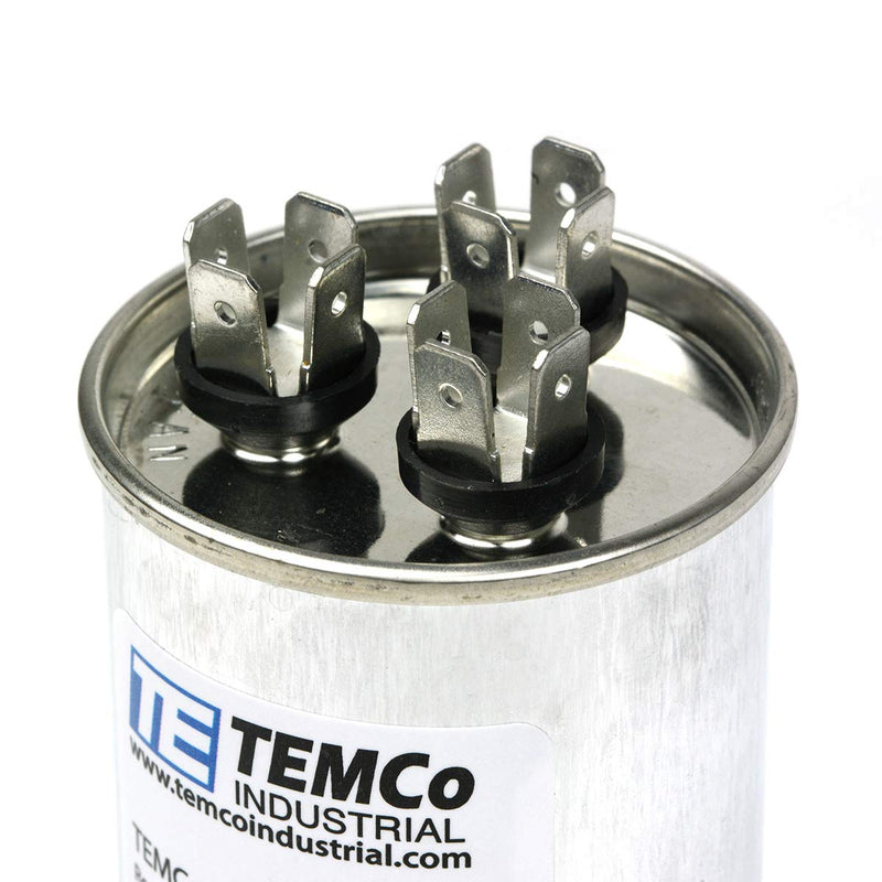 [Australia - AusPower] - 2 Pack TEMCo 35+5 uF Dual Run Capacitor CBB65, 35/5 MFD, 370-440V, Round, 50/60Hz | for HVAC AC Fan, Motor, Blower Applications 2 35/5 uf 
