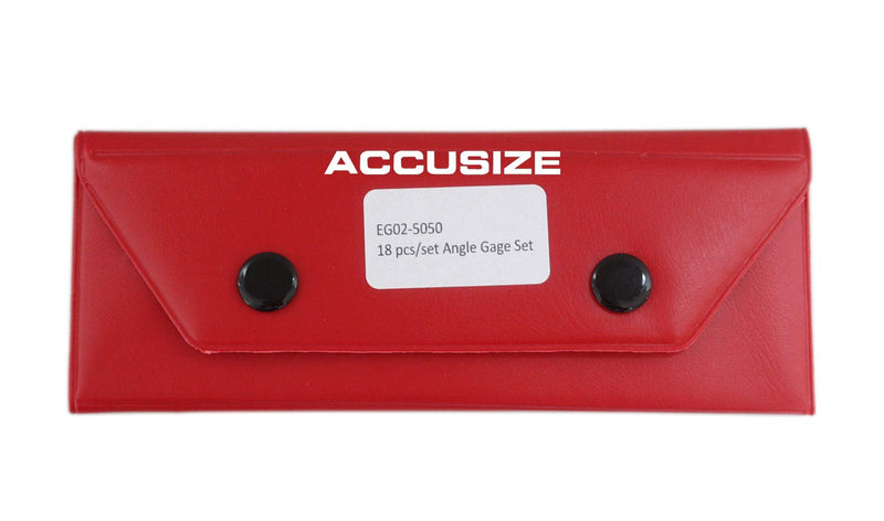 [Australia - AusPower] - Accusize Industrial Tools 18 Pc Angle Gauge Set, 3602-5050 