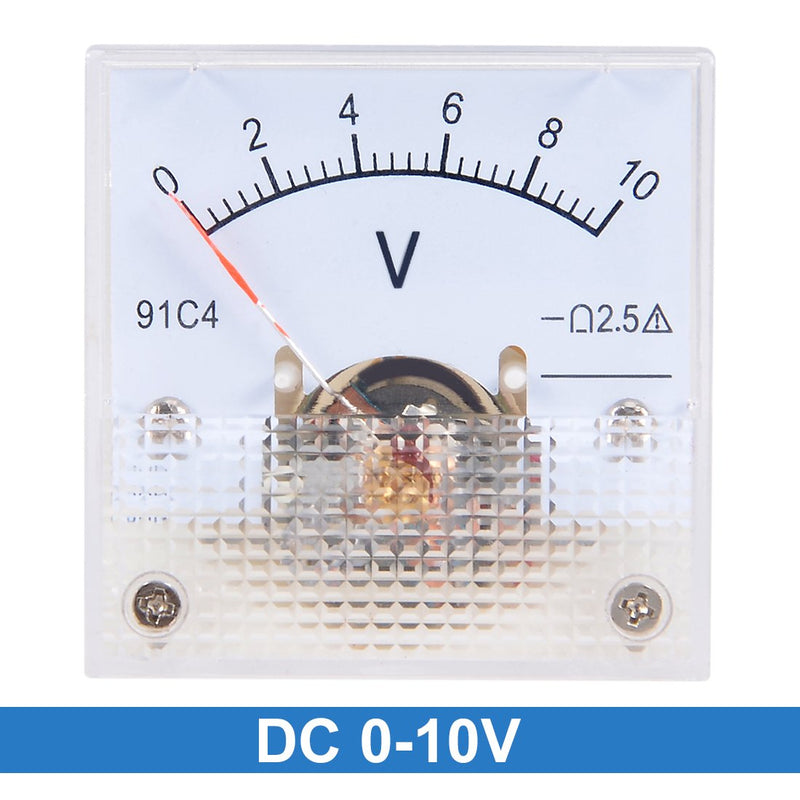 [Australia - AusPower] - uxcell DC 0-10V Analog Panel Voltage Gauge Volt Meter 91C4 2.5% Error Margin 