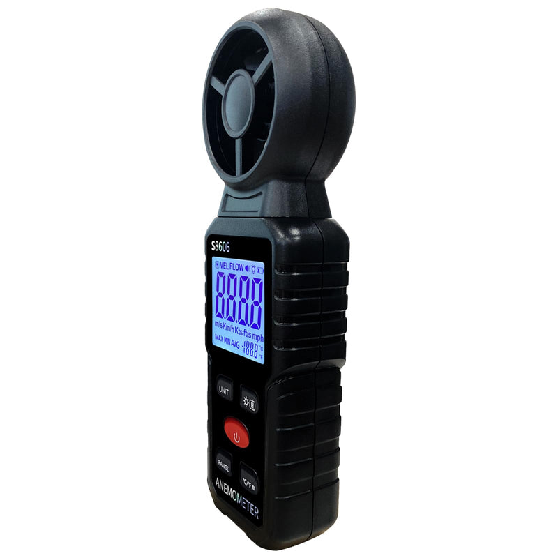 3 in 1 Handheld Anemometer Wind Speed Meter Gauge Speedometer Wind Level Tester Air Flow Meter Temperature Measuring Device Outdoor for Sailing Surfing Flying Shooting