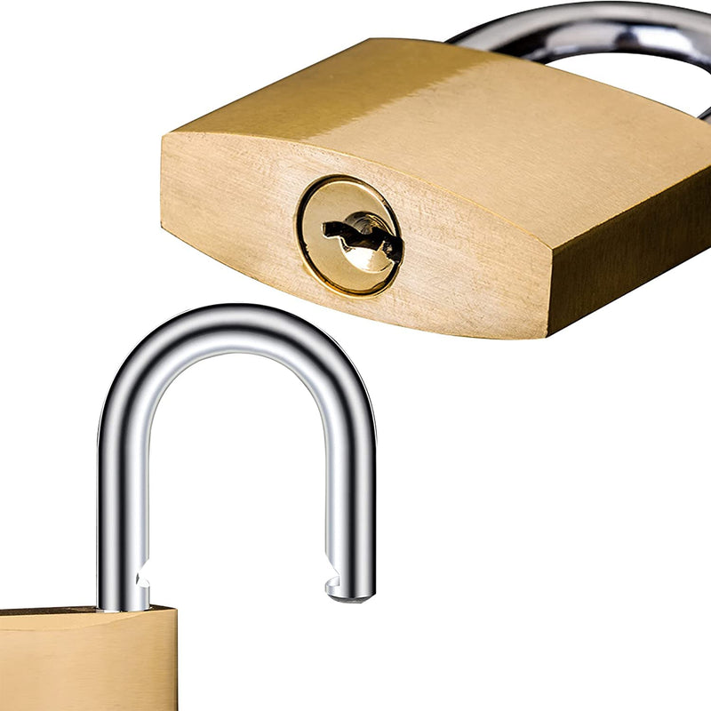 [Australia - AusPower] - Lock 32mm, 2 Pcs Padlocks, Small Padlock with Keys (keyed Alike), Lock with Key Padlock for Travel Bags, Gym Locker Padlocks, Keyed Padlocks (Yellow) 2 PCS 32mm Yellow 