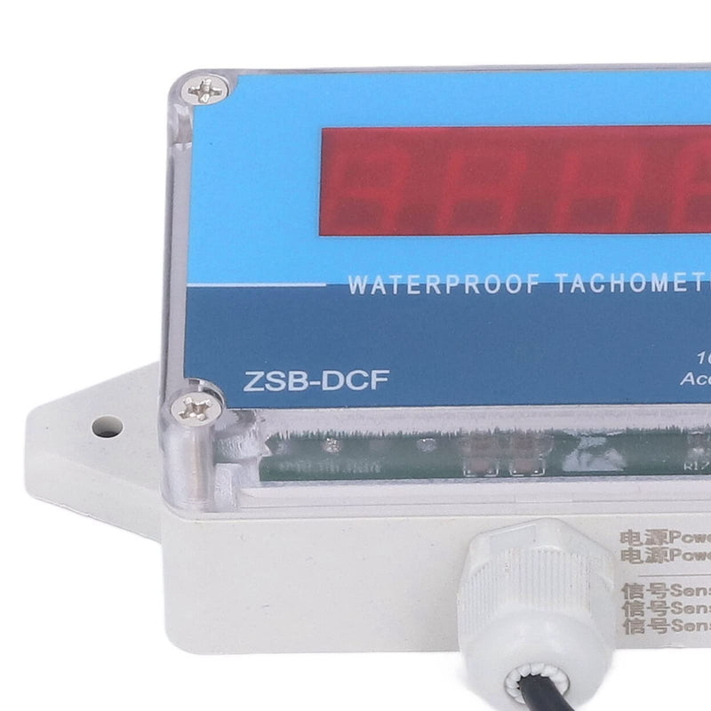 DC 8V-24V Motor Tachometer, Automated Industrial Accessories for Motor Equipment, 10-9999 Measuring Range, Digital Tachometer, LED Display, Speedometer, Motor Tachometer | 10-9999 rpm, Hall sensor, IP68 waterproof, red LED, ships, wind power, engineering