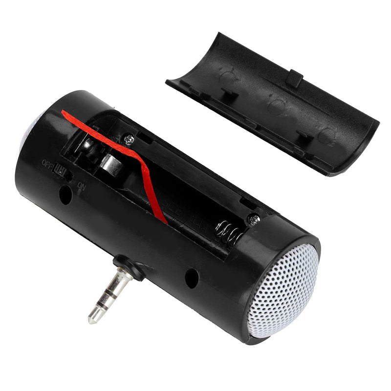[Australia - AusPower] - PUSOKEI Mini Portable Speaker, Wireless Plug in Speaker with Clear Bass 3.5mm AUX Audio Interface, Plug and Play for Smartphone Tablet Computer MP3 and MP4(Black) black 