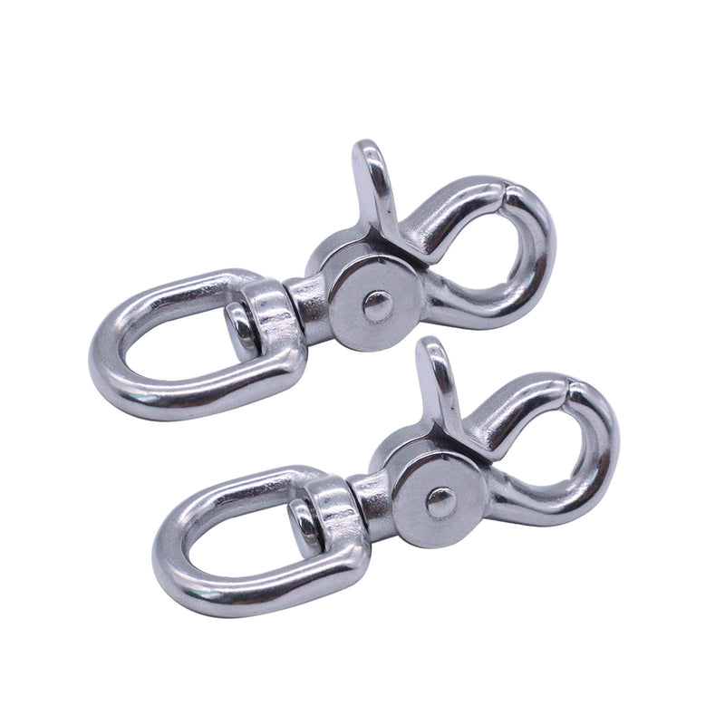 [Australia - AusPower] - Lobster Clasp - 2PCS Trigger Snap Hooks Heavy Duty Quality 316 Steel, Strong and Durable Wide Applicability of The Swivel Clasp, Perfect for Bag Straps, Pet Leashes 