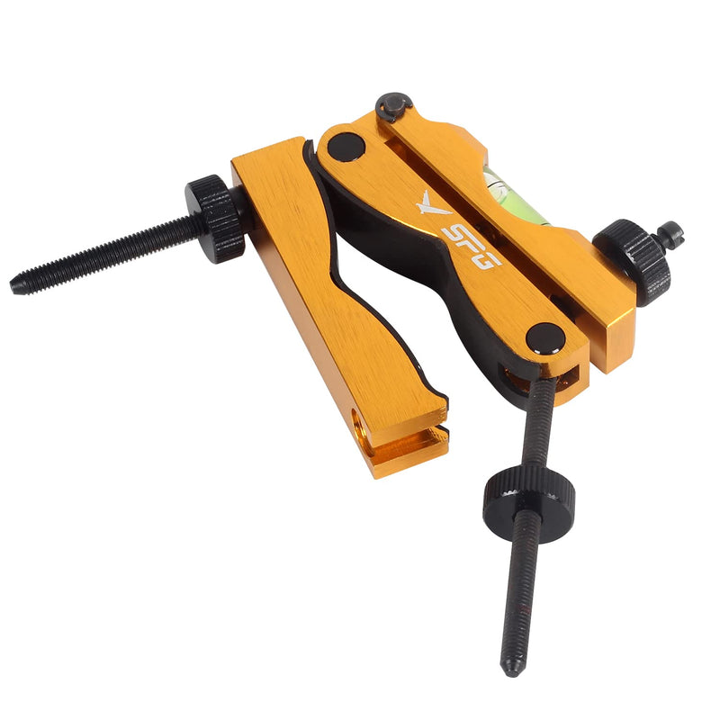 [Australia - AusPower] - Sight Kit Scope Leveling Tool Scope Mounting Level Universal and Precision Bubble Leveling System with Storage Case for Maintenance (Gold) Gold 