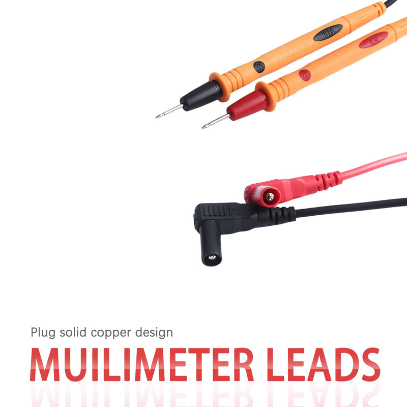 [Australia - AusPower] - 1000V 10A Multimeter Test Leads, Multimeter Leads+2pcs Alligator Clips, Test Probes Leads 