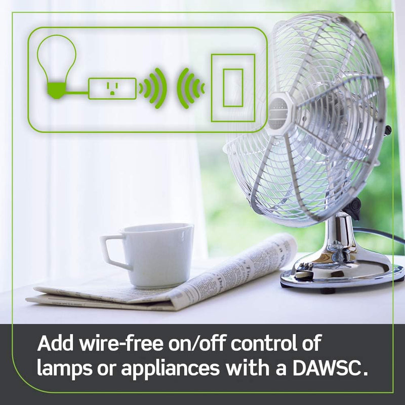 [Australia - AusPower] - Leviton Decora Smart Plug, Wi-Fi 2nd Gen, Works with Matter, My Leviton, Alexa, Google Assistant, Apple Home/Siri & Wire-Free Anywhere Companions for Switched Outlet, D215P-1RW, White Plug-in Switch 