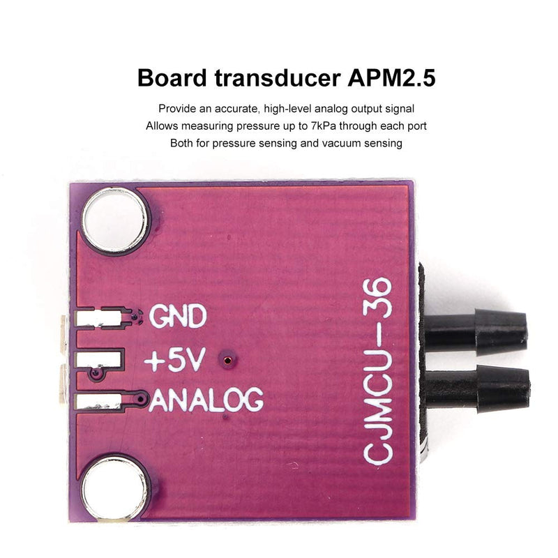 [Australia - AusPower] - MPXV7002DP 2.5 Burst Pressure Probes and Sensors for Electrical Components, -0.3-0.3 Psi Pressure Translator Plate 7 KPA Pressure for Vacuum Detection 