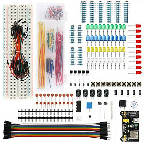 Starter Kit for Electronic Components Breadboard LED Summer Resistance Transistor