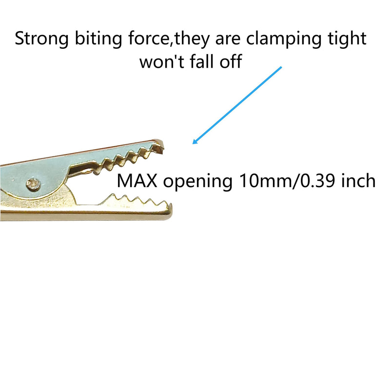 [Australia - AusPower] - Alligator Clip Adapter Clamp Jumper Test Kit Helper Alligator Clip for Electrical Equipment with Protective Insulation Cover 1.06inch/27mm 20pcs 