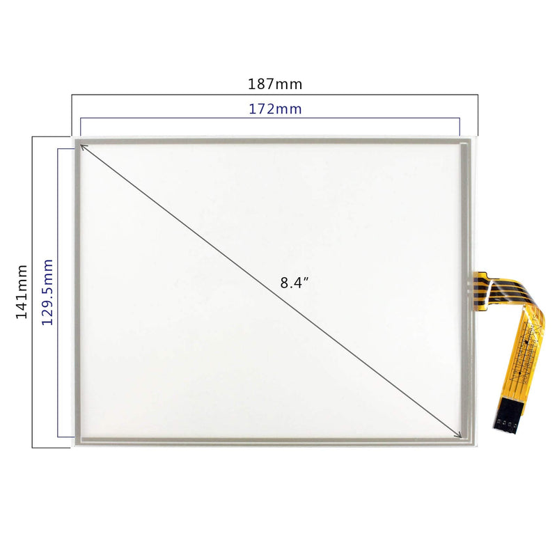 [Australia - AusPower] - VSDISPLAY 8.4" 4 Wire resistive Touch Screen with USB Controller for 8.4 inch 800x600 LCD Panel 