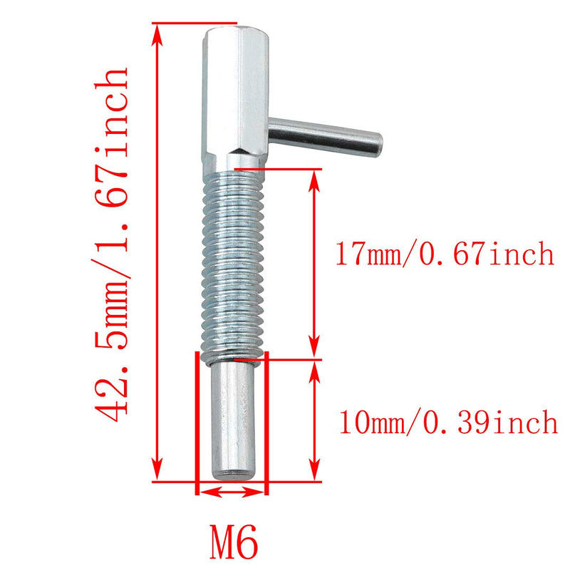 [Australia - AusPower] - Positioning Pin Series Steel Lock-Out Type Hand Retractable Spring Plunger with L Handle 