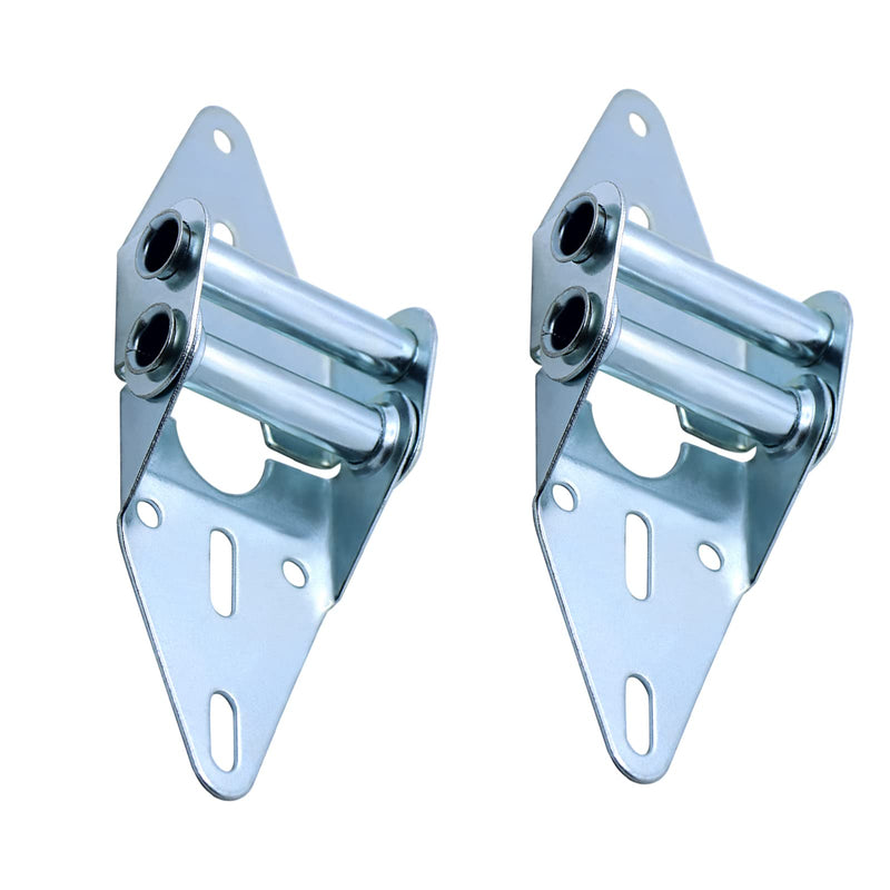 [Australia - AusPower] - 2 Packs Garage Door Hinges #2 with Galvanized Finish - Heavy Duty 14 Gauge Steel, Suitable for Residential/Light Commercial Garage Door Replacement 