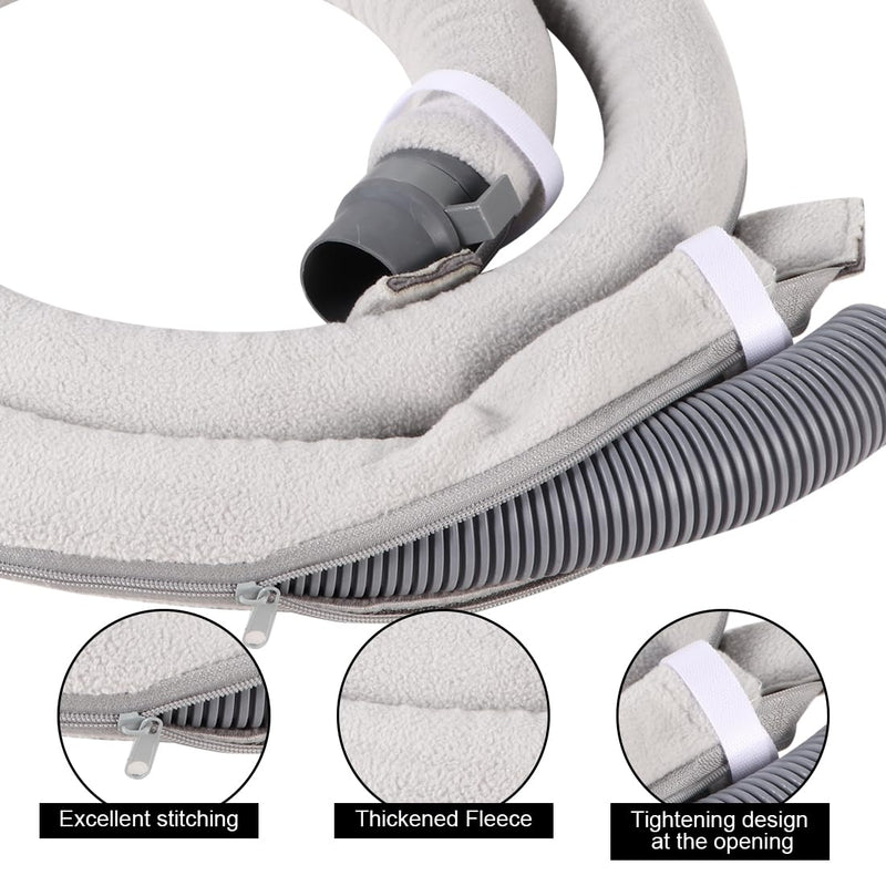 CPAP Hose Cover CPAP Mask Tube Protector Soft Fleece Hose Insulator with Zip 6 ft Universal Heat Insulation Sleeve for Hose Cuff of Spare Parts