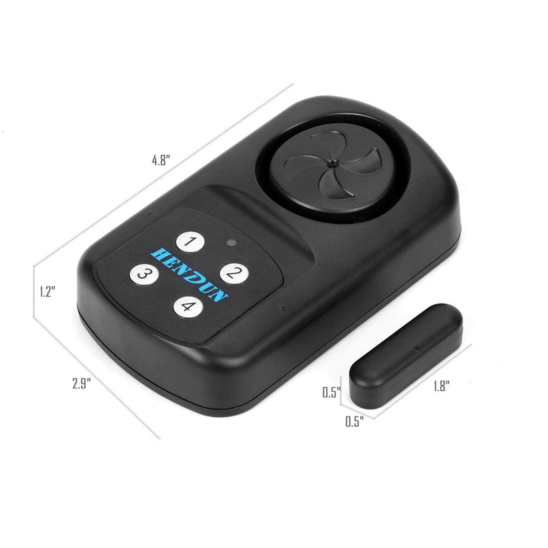 HENDUN Pool Gate Alarm Outdoor Wireless with Remote, 140db Loud, Waterproof Door Alarm Sensor, Kids Safety, Weatherproof Garage Fence Entry Chime (2 Pack) 2 pack