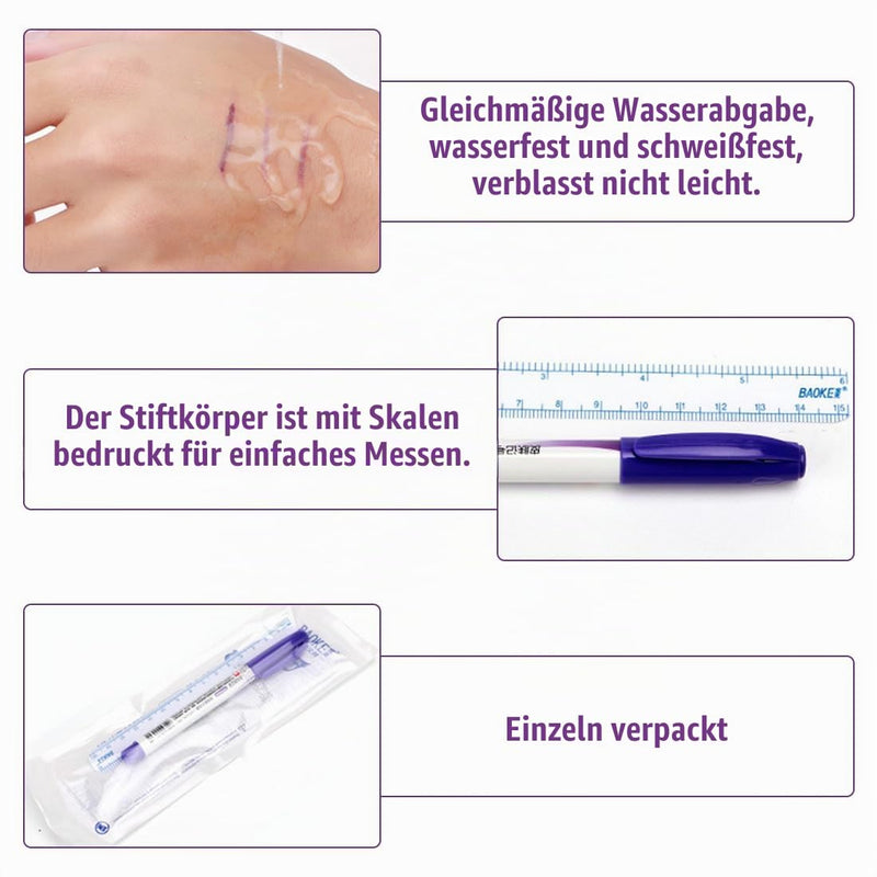 NHQZ Temporary Tattoo Markers for Skin, Waterproof Skin Marker, Tattoo Pen, Tattoo Pens for the Skin, Skin Marking Pen