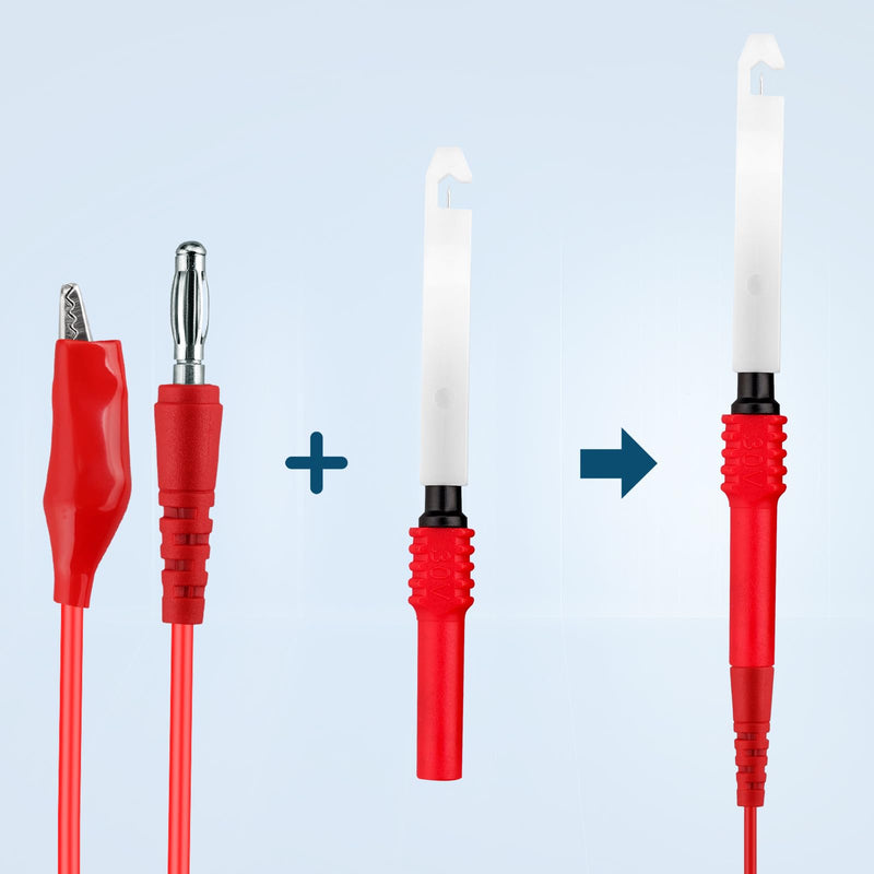 [Australia - AusPower] - Back Probe Kit – 35PCS Automotive Test Leads Set with Storage Box,5 Large Alligator Clips,5 Wire Piercing Probes,Flexible Multi-Angle Needles for Multimeter & Automotive Diagnostics 