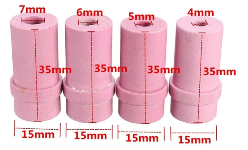 5pcs 4/4.5/5/6/7 mm Ceramic Sandblasting Nozzle Replacement Nozzle for Sandblasting Gun (5 mm) 5mm