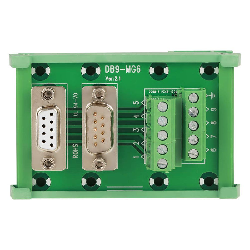 DB9 Breakout Board for DIN Rail Interface Module Industrial Automation Control Panel