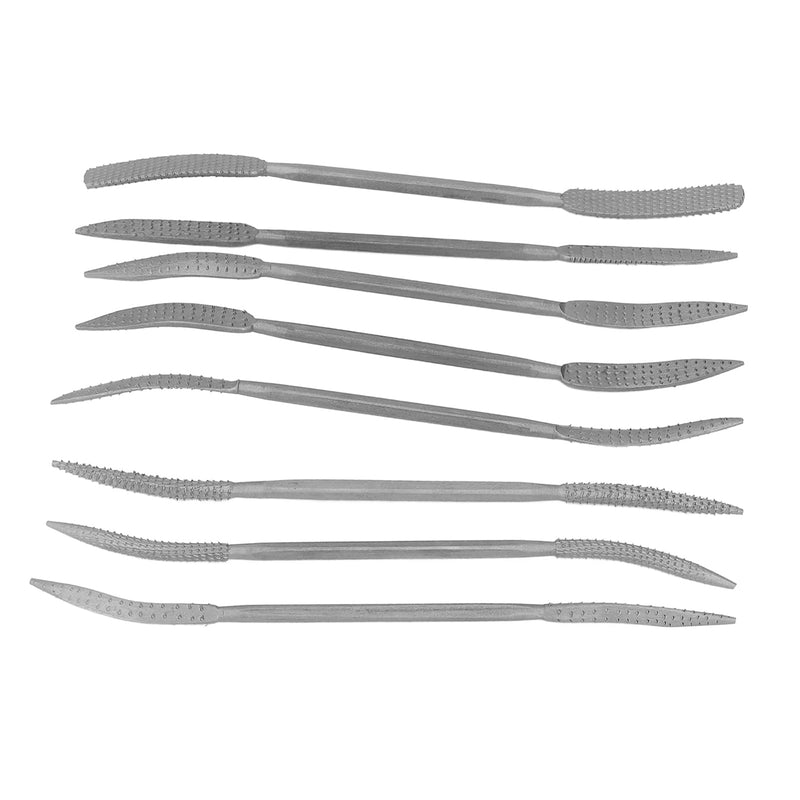 [Australia - AusPower] - 8PCS Wood Files and Rasps, Double Ended Riffler Wood Rasp File Set Riffler File Set Wood Files for Woodworking 