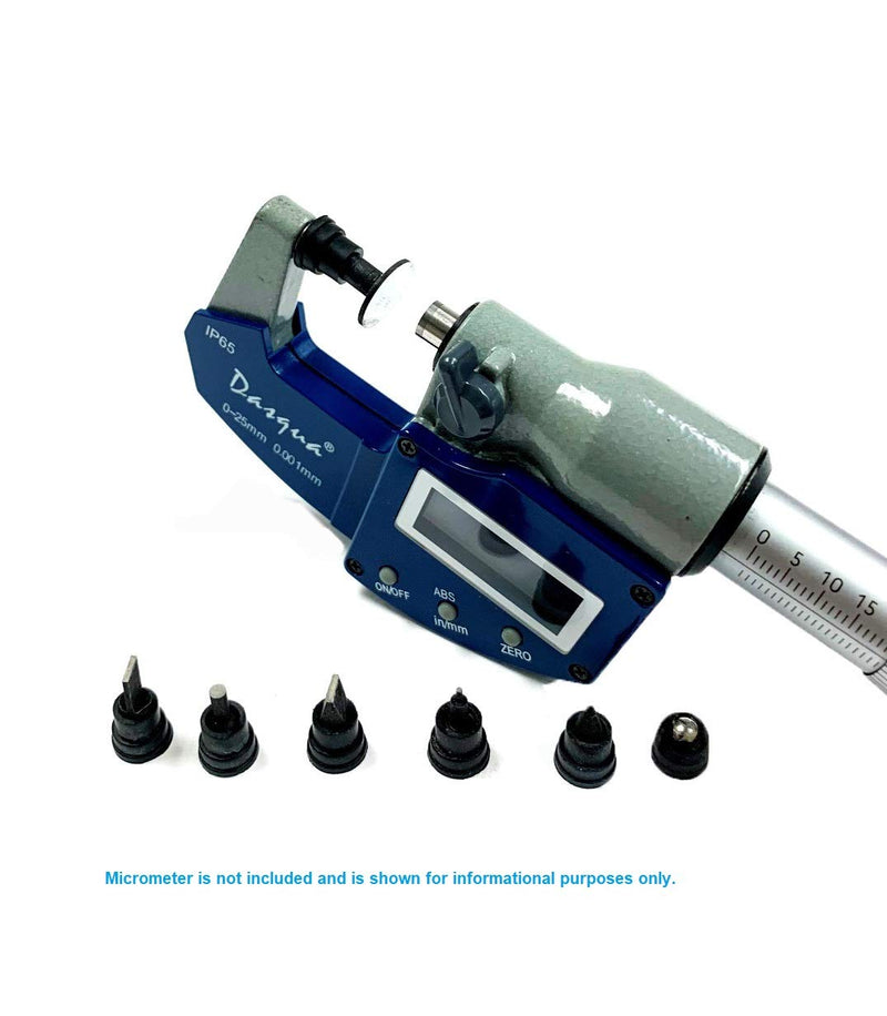 [Australia - AusPower] - HHIP 4200-0130 7 Piece Anvil Attachment Kit for Outside ?icrometers Standard 