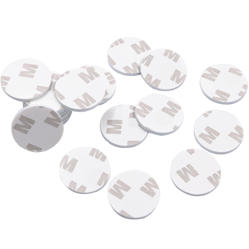Double Sided Adhesive Pads,Round Sticky Pads Heavy Duty,Strong Mounting Tape,Pre-Cut Foam Pads, Waterproof for Walls Picture, Car, Home, Office (2 x 25mm)