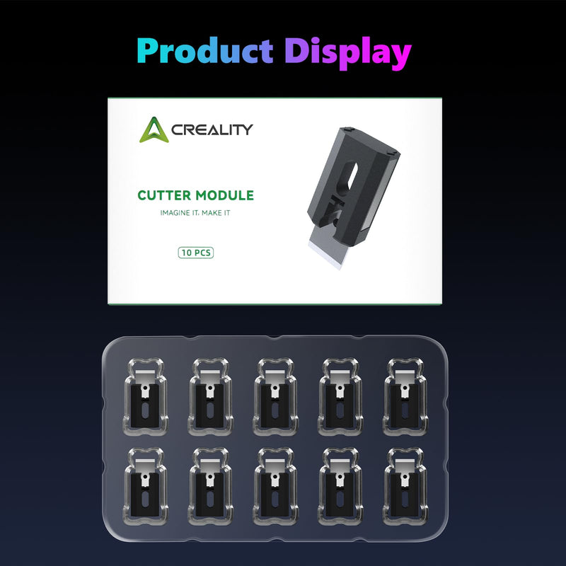 Creality Official K2 Plus Filament Cutter 10PCS, Fast Cut Off Filaments, High Durability Filament Cutter Module Accessories, Quick Replacement Parts for Creality K2/K2 Pro/K2 Plus 3D Printers