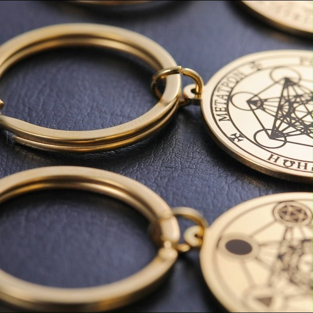 Metatron Cube Necklace for Men Sacred Geometry Pendant Seals of Archangel Angel Saint Michael Statement Keychain Spiritual Protection Talisman Religiou Jewelry Archangel Silver 2