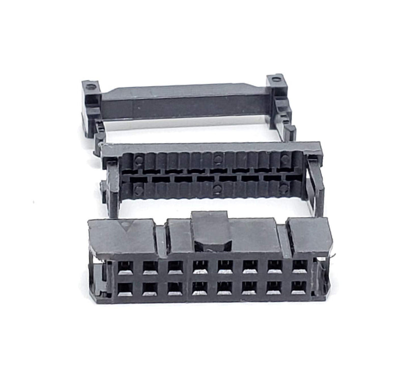 [Australia - AusPower] - PC Accessories - Connectors Pro 50-Pack 2X8 16P 2.54mm Dual Rows IDC Sockets for Flat Ribbon Cable, 16 Pins FC Female Connector 