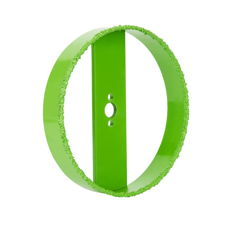 6-3/8 Hole Saw for 6" Recessed Lights, Carbide Grit Holes Saw Cutting Plaster Drywall Ceiling Sheetrock, Green 6-3/8"