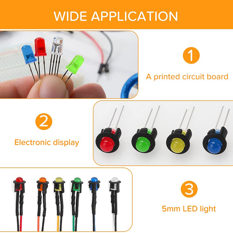 150 Pieces 5 mm Plastic LED Diode Holder, LED Lamp Holder, Clip Bezel Mounting Diode Holder, LED Socket, LED Installation Clip, Black 5mm Kunststoff - B