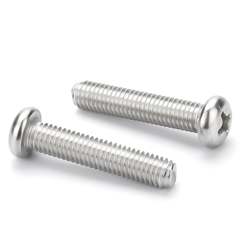 [Australia - AusPower] - 5/32-32 x 1'' (50Pack) Pan Head Machine Screw, Phillips Drive, 304 Stainless Steel 18-8, Bright Finish, Fully Machine Thread 5/32 x 1'' 