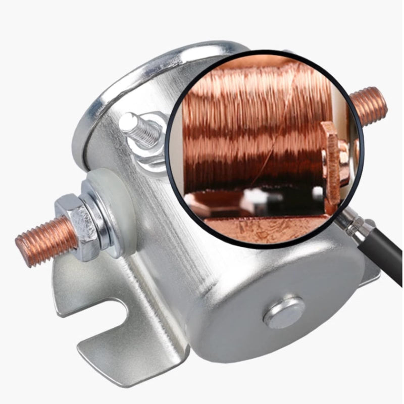 [Australia - AusPower] - Fafeicy 24VDC/200A Magnet, Normally Open Hydraulic Motor Starter Relay, Stainless Steel Car Replacement Starter Magnets, with Waterproof Protection Function 