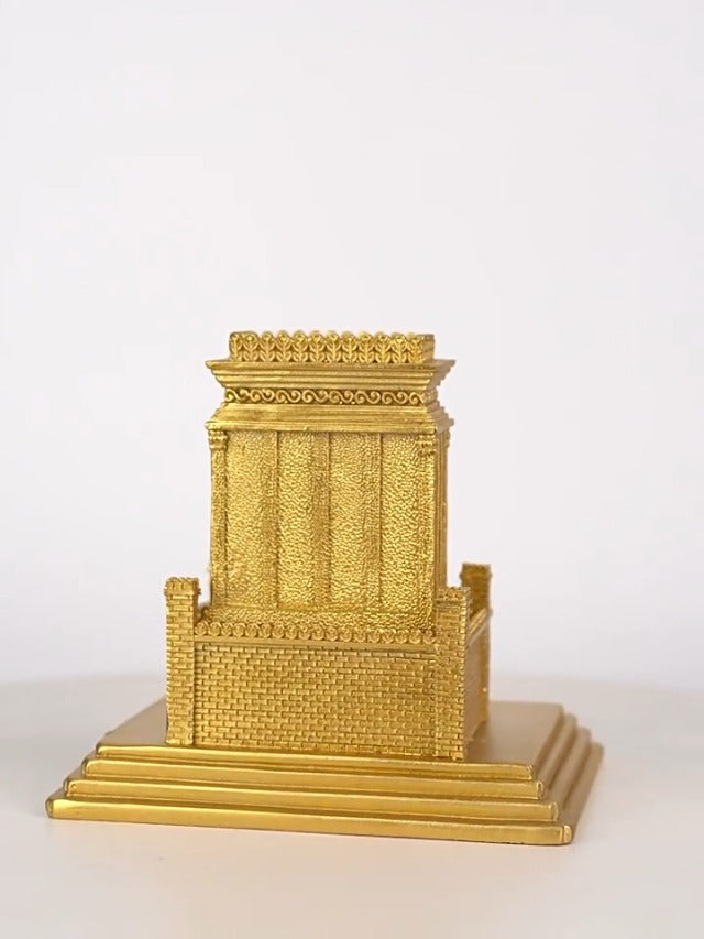 Jerusalem Model for Home Decor Holy Temple Sculpture Miniature Model Resin Gold