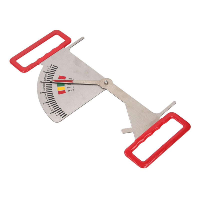[Australia - AusPower] - Body Fat Caliper, Stainless Steel Feeding Management Ruler for Pregnant Sows, Accurate Measurement with 5 Intervals, Suitable for Farms, Easy to Operate, Improving Efficiency 