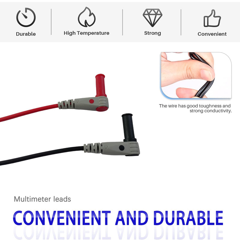 [Australia - AusPower] - Multimeter Test Leads, 1000V 10A Multimeter Leads, Probes 