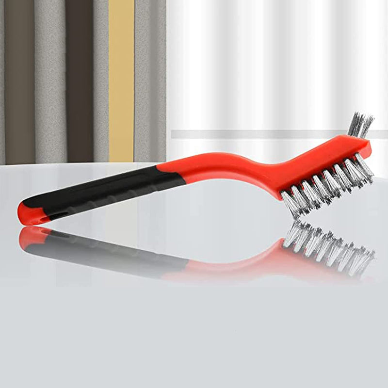 [Australia - AusPower] - Wire Scratch Brush Set Soft Grip for Rust, Dirt & Paint Scrubbing with Deep Cleaning (18, 18PCS - Stainless Steel Wire) 18 
