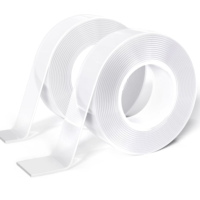 Razor Blade Scraper Tool &Double Sided Tape Heavy Duty Nano Two Side Tape Adhesive Tape, Mounting Tape Picture Hanging Strips, Removable Carpet Tape Wall Tape Sticky Posters Tape Decor