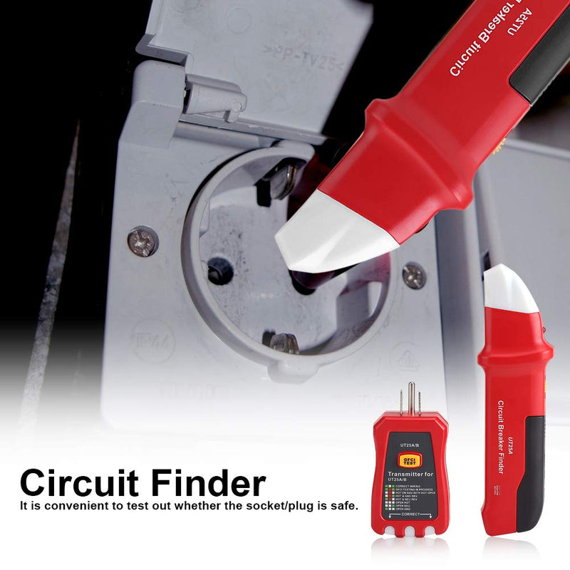Circuit Finder, 50-60Hz 90-120V Professional Circuit Breaker Finder Sensitivity Adjustable Socket Tester Diagnostic-Tool Intelligent Circuit Breaker Locator - Quickly and
