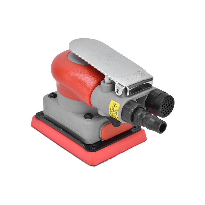 Pneumatic Sander Air Orbital Sander, Solid Alloy Steel Air Squares Sanding Machine 3 * 4 In 10000rpm Pneumatic Sander, Sanding Grinding Polishing Sander for Wood Metal Car Beauty