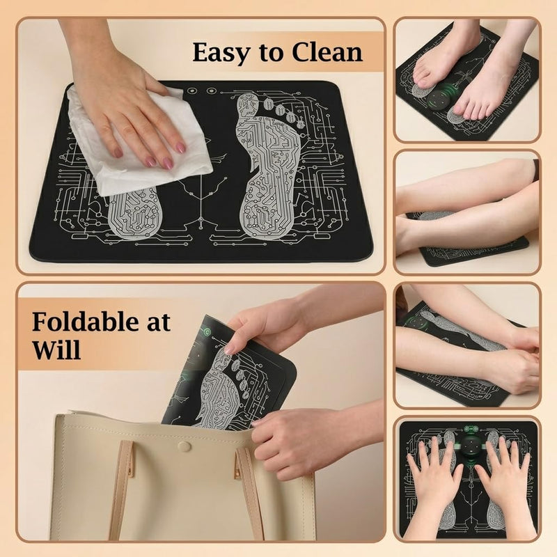 [Australia - AusPower] - Siseca TENS and EMS, TENS and Muscle Stimulator, Portable Massager for Foot/Body 